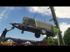 Stacjonarna pompa do betonu dostarcza do portu