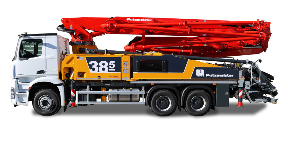 M38-5 4141 Używana ciężarówka z pompą do betonu Putzmeister Betoniarnie 365 stopni